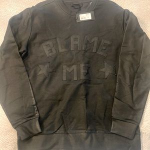 Diesel Black Gold Savino “Blame Me” Mens XL Sweat Shirt